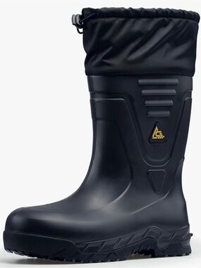 Work Boots Men’s Black Insulated Rubber Boots